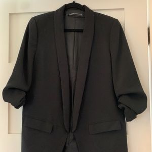 Zara - Black oversized Blazer with quarter sleeves